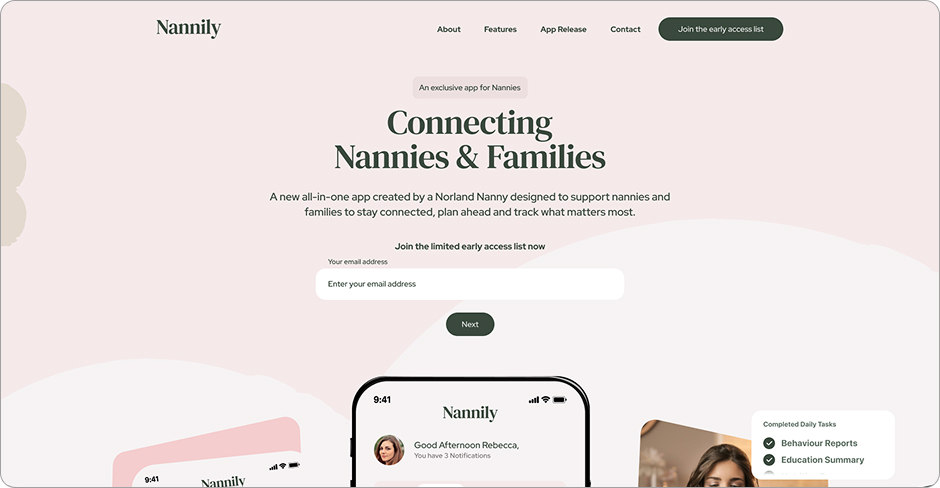 Nannily project preview